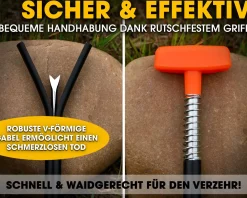 Angel Berger Aaltöter Aalgreifer Fischtöter für Aale Waidgerechter Aalstecher zum Töten vom Aal Werkzeug zum Aalfischen Eel Killer Werkzeug - Messer - Zubehör