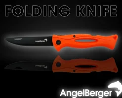 Angel Berger Angelmesser Folding Knife Fischmesser Klappmesser Edelstahl Outdoor Messer für Fisch und Angeln Angelzubehör