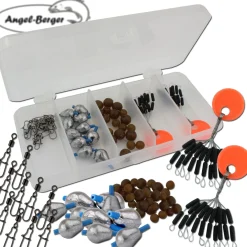 Angel Berger Angelzubehör Set mit Box Zubehörset Friedfischangeln