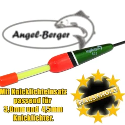 Angel Berger Balsaholz Knicklichtpose 1 Friedfischangeln