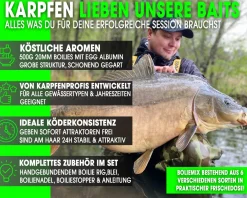 Angel Berger Boiliesortiment Boilies und Karpfenzubehör Boiliemontage Magic Mix Carp Baits Boilienadel Boilie Rig Karpfenblei Boiliestopper Futtermittel