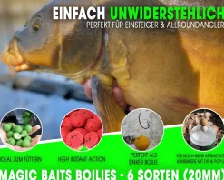 Angel Berger Boiliesortiment Boilies und Karpfenzubehör Boiliemontage Magic Mix Carp Baits Boilienadel Boilie Rig Karpfenblei Boiliestopper Futtermittel