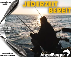 Angel Berger Brandungsblei Set 100g 5 Stück Meeresblei Angelblei Brandungsangeln Blei Meeresangeln Dorschangeln