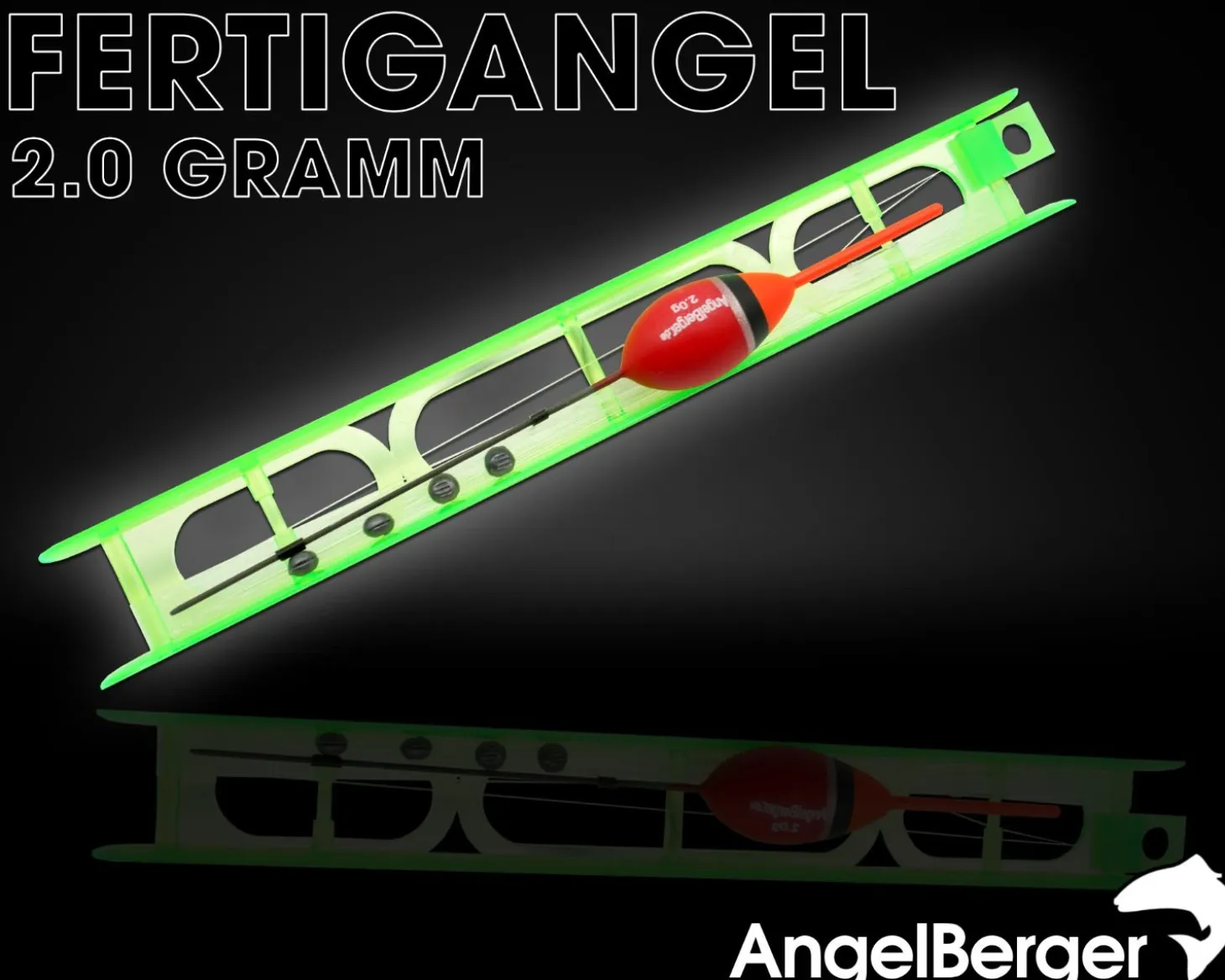 Angel Berger Fertigangel 2,0g Angelset Posenmontage Stippangel Handangel Fertigmontage Friedfisch Angeln Friedfischangeln