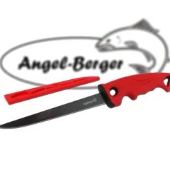 Angel Berger Filetiermesser sehr scharf Angelmesser Fischmesser beschichtet Meeresangeln