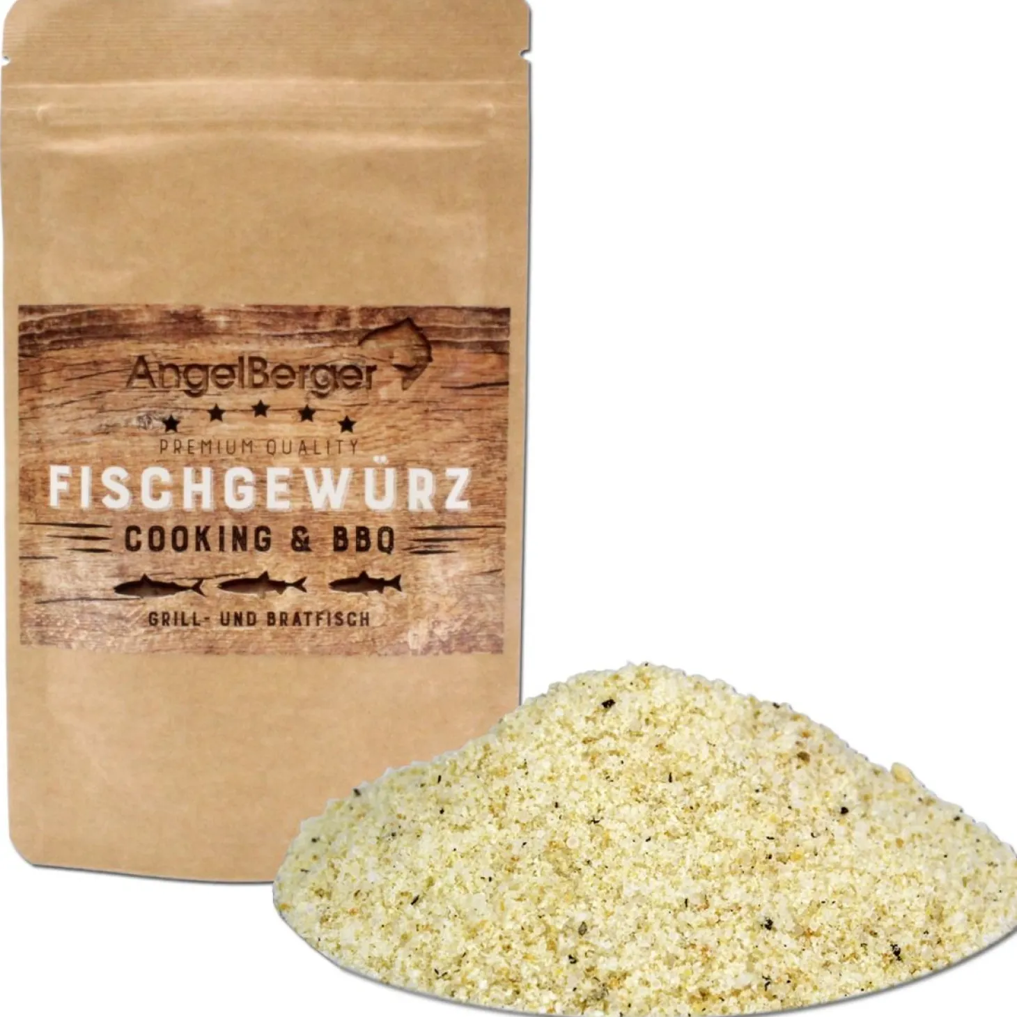 Angel Berger Fischgewürz Grill- und Bratfisch Gewürz Fisch Gewürzsalz Fischgewürzmischung Räuchermehl & Gewürze