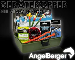 Angel Berger Gerätekoffer mit Angelzubehör gefüllt Angelkoffer Grundausstattung Angeln Angelset Angelsets