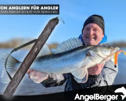Angel Berger Keschertasche Camo Net Bag Stink Bag Tasche für Angelkescher Fishing Bag Angelzubehör