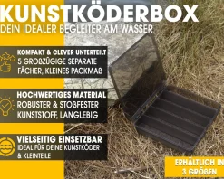 Angel Berger Kunstköderbox Kleinteilebox Gross Köderbox Angeln Zubehörbox Angelbox Tacklebox Box Angelköder Angelzubehör