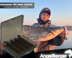 Angel Berger Kunstköderbox Kleinteilebox Gross Köderbox Angeln Zubehörbox Angelbox Tacklebox Box Angelköder Angelzubehör