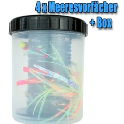 Angel Berger Meeresvorfach Set mit Box Rig Bin mit Meeresvorfächer Angelköder