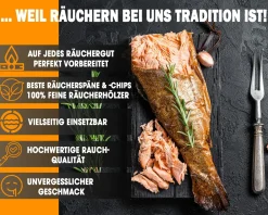 Angel Berger Premium BBQ Räucher Set Räuchermehl Räucherspäne verschiedene Sorten  Räuchern