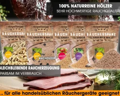 Angel Berger Premium BBQ Räucher Set Räuchermehl Räucherspäne verschiedene Sorten  Räuchern
