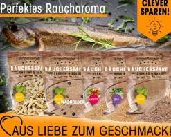 Angel Berger Premium BBQ Räucher Set Räuchermehl Räucherspäne verschiedene Sorten  Räuchern