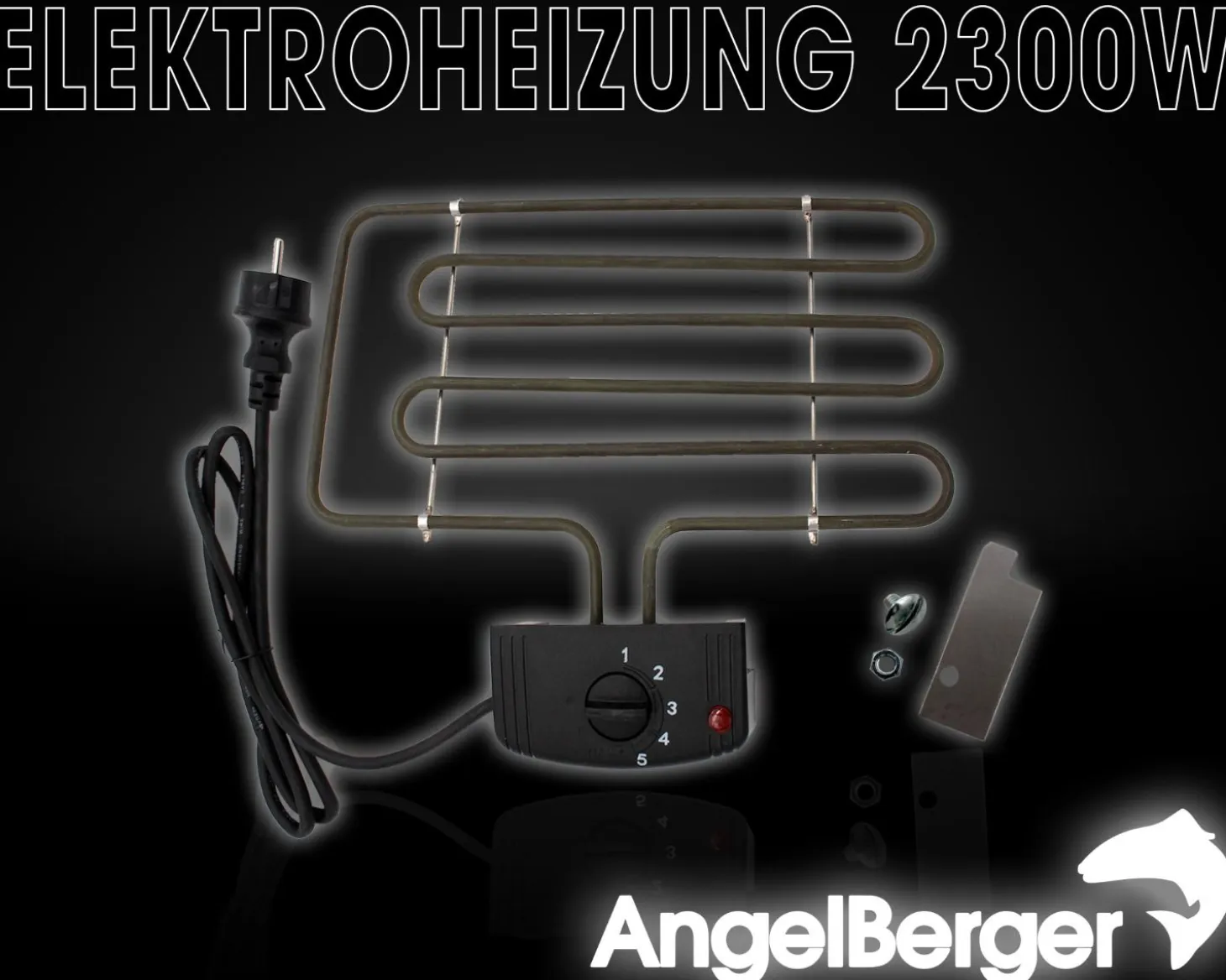 Angel Berger Premium Elektroheizung für Räucherofen Räucherheizung Heizspirale Räuchern