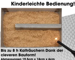 Angel Berger Premium Kaltraucherzeuger Kalträucherlader Räucherschnecke Kalt Räuchern Räuchern
