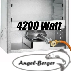 Angel Berger Premium Räucherofen mit Gasheizung 4200W Räucherschrank Smoker Räuchern