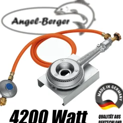 Angel Berger Premium Räucherofen mit Gasheizung 4200W Räucherschrank Smoker Räuchern
