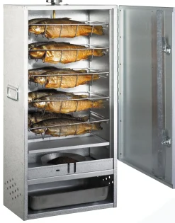 Angel Berger Premium Räucherofen hochwertiger Räucherschrank mit viel Räucherzubehör Smoker Räuchern  Räucherofen