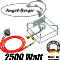 Angel Berger Premium Räucherofen mit Gasheizung 2500W Räucherschrank Smoker Räuchern