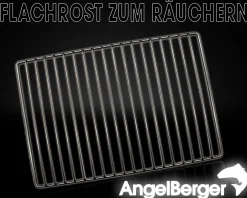 Angel Berger Premium Räucherrost Flachrost 34 x 25 cm Edelstahl Räuchern
