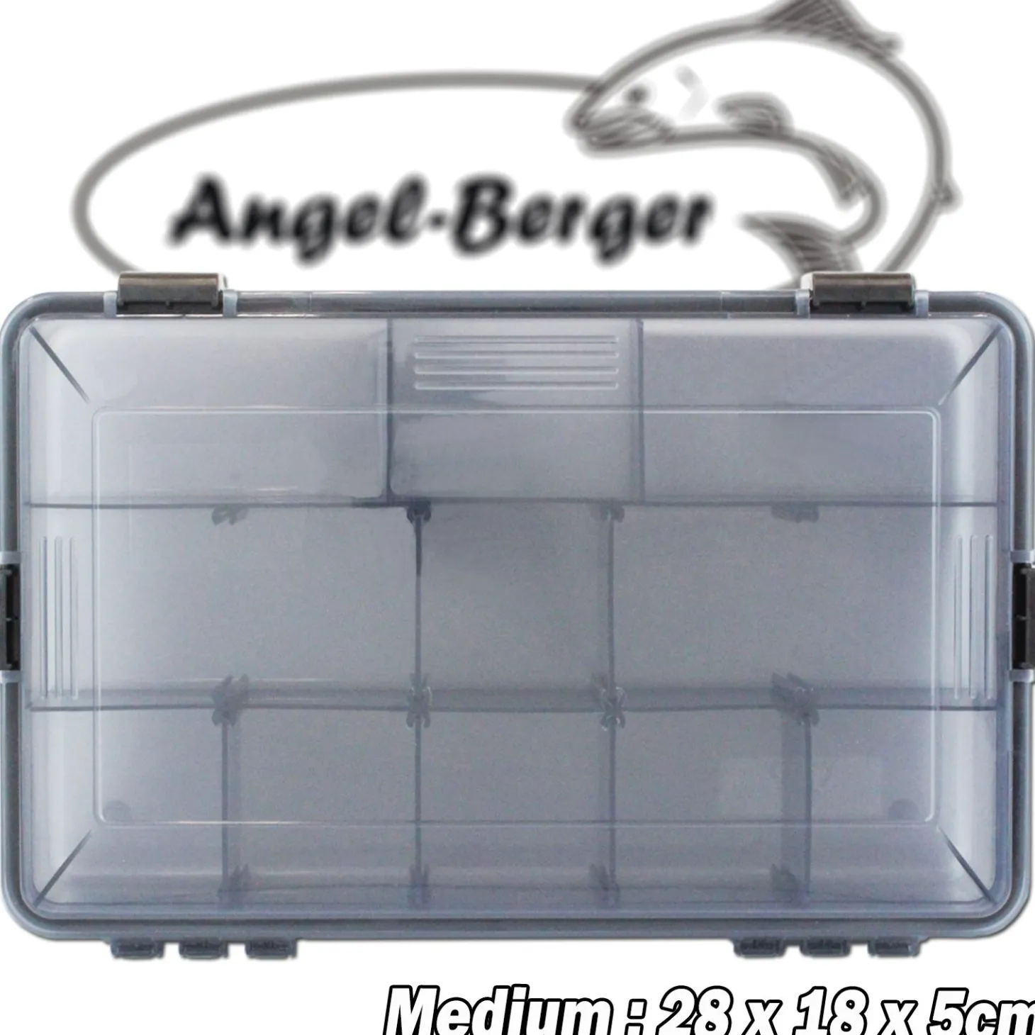 Angel Berger Pro Tackle Box Medium Kunstköderbox Köderbox wasserdicht Zubehörbox Angelzubehör