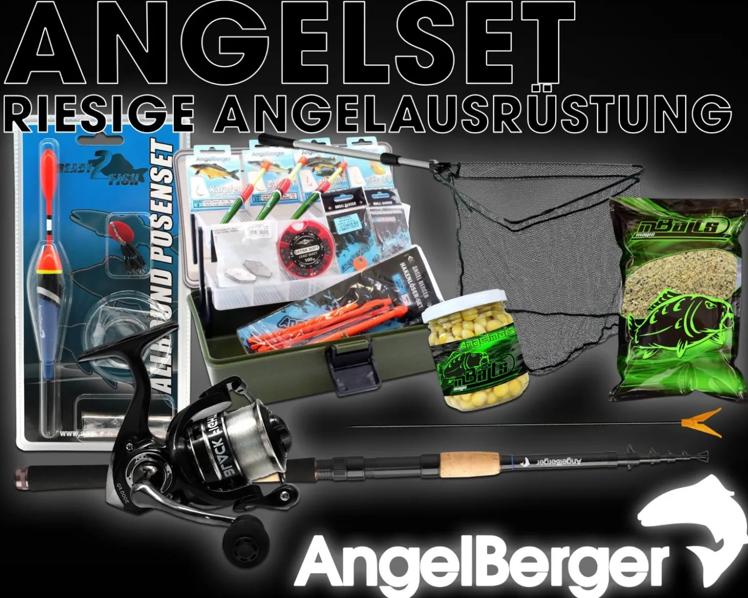 Angel Berger Riesiges Angelset Angelausrüstung Angelsets