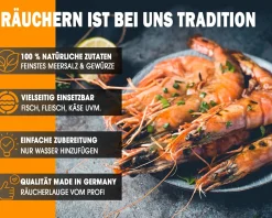Angel Berger Räucherlauge Aal Spezial 600g Räucherlake Fisch Räuchern Räuchergewürz Smoker Fischgewürz Räuchermehl & Gewürze