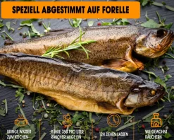 Angel Berger Räucherlauge Forelle Spezial 600g Räucherlake Fisch Räuchern Räuchergewürz Smoker Fischgewürz Räuchermehl & Gewürze