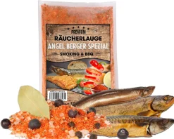 Angel Berger Räucherlauge Angel Berger Spezial 600g Räucherlake Fisch Räuchern Räuchergewürz Smoker Fischgewürz Räuchern