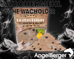 Angel Berger Räuchermehl Buche Wacholder 500g räucherspäne Räuchermehl & Gewürze