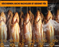 Angel Berger Räuchermehl Buche Wacholder 500g räucherspäne Räuchermehl & Gewürze