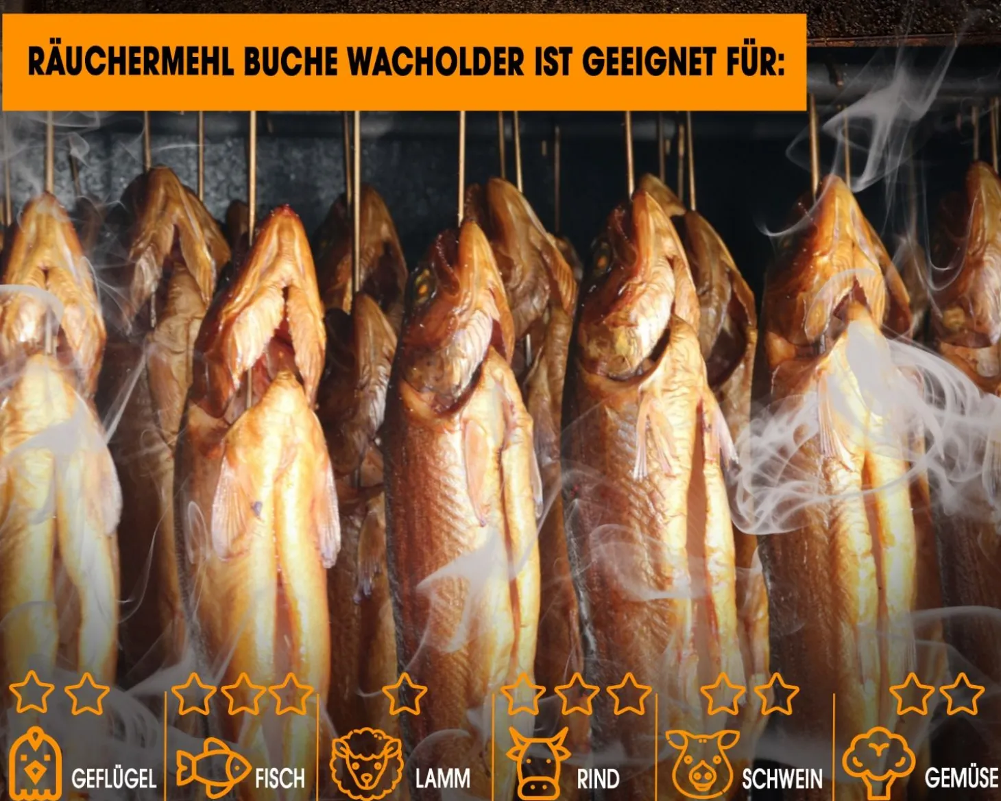 Angel Berger Räuchermehl Buche Wacholder 500g räucherspäne Räuchermehl & Gewürze