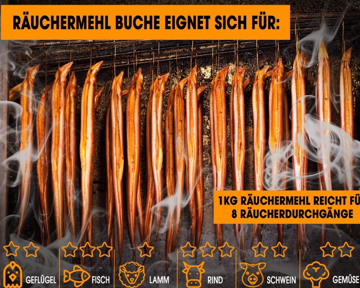 Angel Berger Räuchermehl Buche Deluxe 15Kg räucherspäne Räuchern