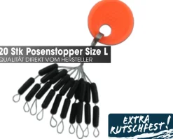Angel Berger Schnurstopper extra strong L Silikon Stopper Posenstopper Angelzubehör
