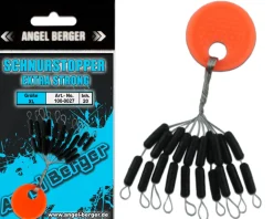 Angel Berger Schnurstopper extra strong XL Silikon Stopper Posenstopper Angelzubehör