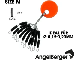 Angel Berger Schnurstopper extra strong M Silikon Stopper Posenstopper Angelzubehör