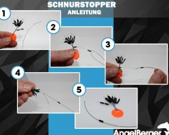Angel Berger Schnurstopper extra strong M Silikon Stopper Posenstopper Angelzubehör