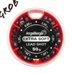 Angel Berger Schrotblei Bleischrot Sortiment Klemmblei Lead Shots Grob 50g Angelzubehör