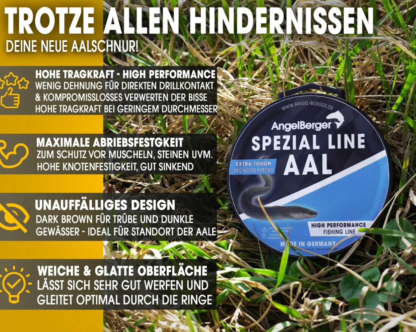Angel Berger Spezial Line Aal Monofile Angelschnur Angelschnur