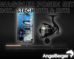 Angel Berger Steck Angelset Waggler Posen Set Posenmontage Ready2Fish Angelpose Fishing Float Set Posenset  Angelsets