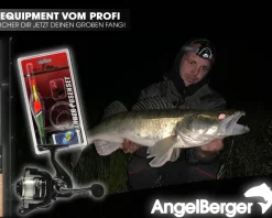 Angel Berger Steck Angelset Rute Rolle mit Zubehör Zander Angelsets