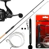 Angel Berger Steck Angelset Aal Zander Grundmontage Rute Rolle mit Angelzubehör Ready2Fish Angel Set Fishing Set Eel Pike Perch Wurm Dead Bait Grundangel Aalangeln Zanderangeln Angelsets