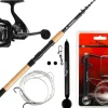 Angel Berger Tele Angelset Aal Zander Grundmontage Rute Rolle mit Angelzubehör Ready2Fish Fishing Set Eel Pike Perch Wurm Dead Bait Grundangel Aalangeln Zanderangeln Angelsets