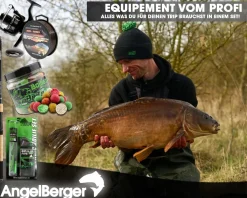 Angel Berger Tele Karpfenset Angelset Karpfen Carp Set Karpfenrute Karpfenrolle und Karpfenzubehör Karpfenangeln Angelsets