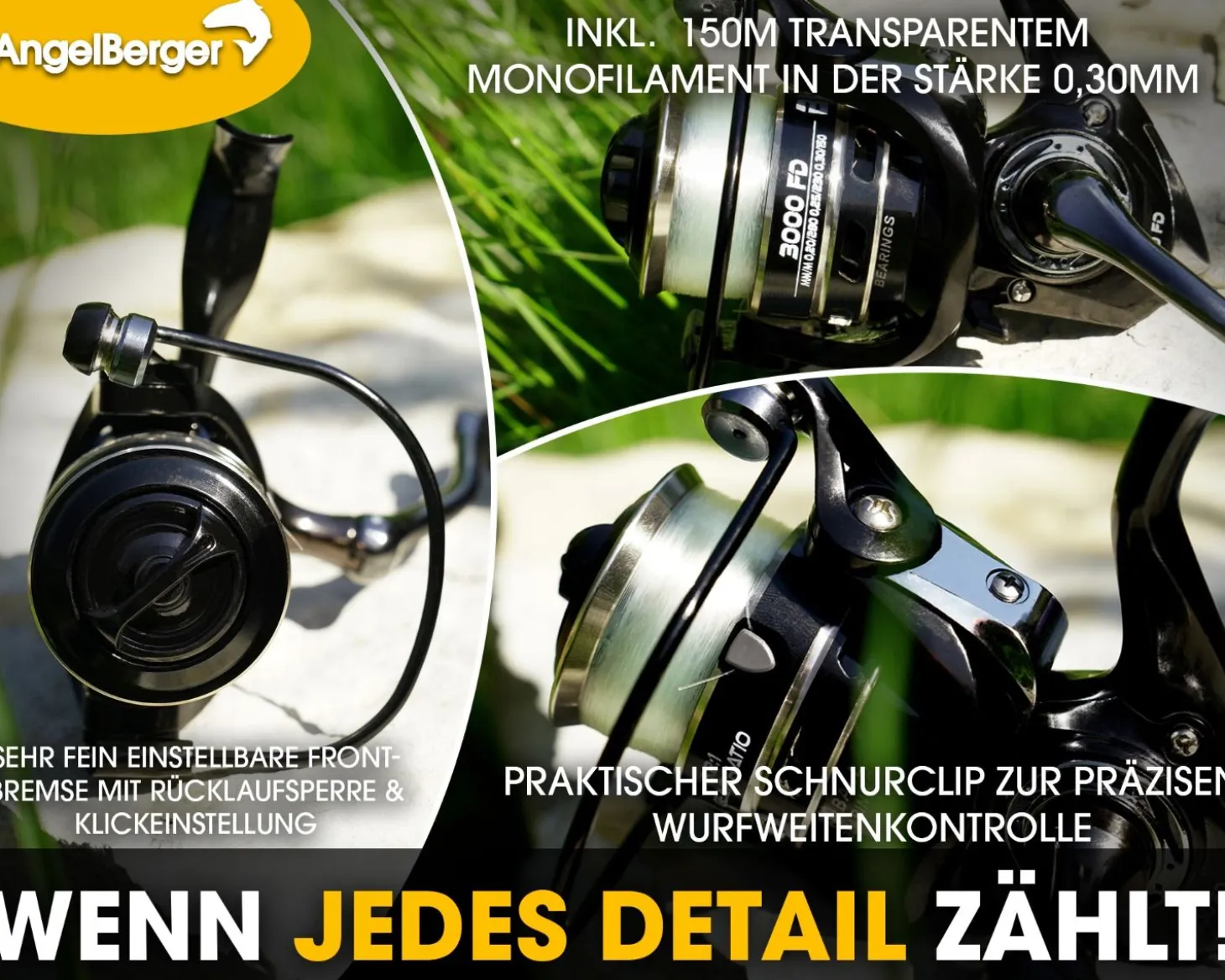 Angel Berger Tele Trout Sbiro Angelset Sbirulinoset Forellenset Angelcombo Forellenangeln Sbirofischen Rute Rolle Angelzubehör Angelsets