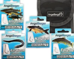 Angel Berger Vorfach Hakensortiment mit Tasche Friedfischangeln