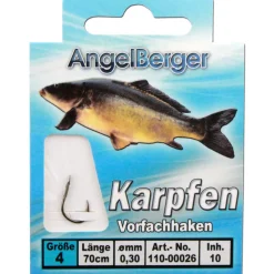 Angel Berger Vorfachhaken Karpfen Angelhaken gebundene Haken Angelhaken  Friedfischangeln
