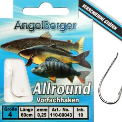 Angel Berger Vorfachhaken Allround Angelhaken gebundene Haken Angelhaken Zielfische