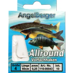 Angel Berger Vorfachhaken Allround Angelhaken gebundene Haken Angelhaken Zielfische